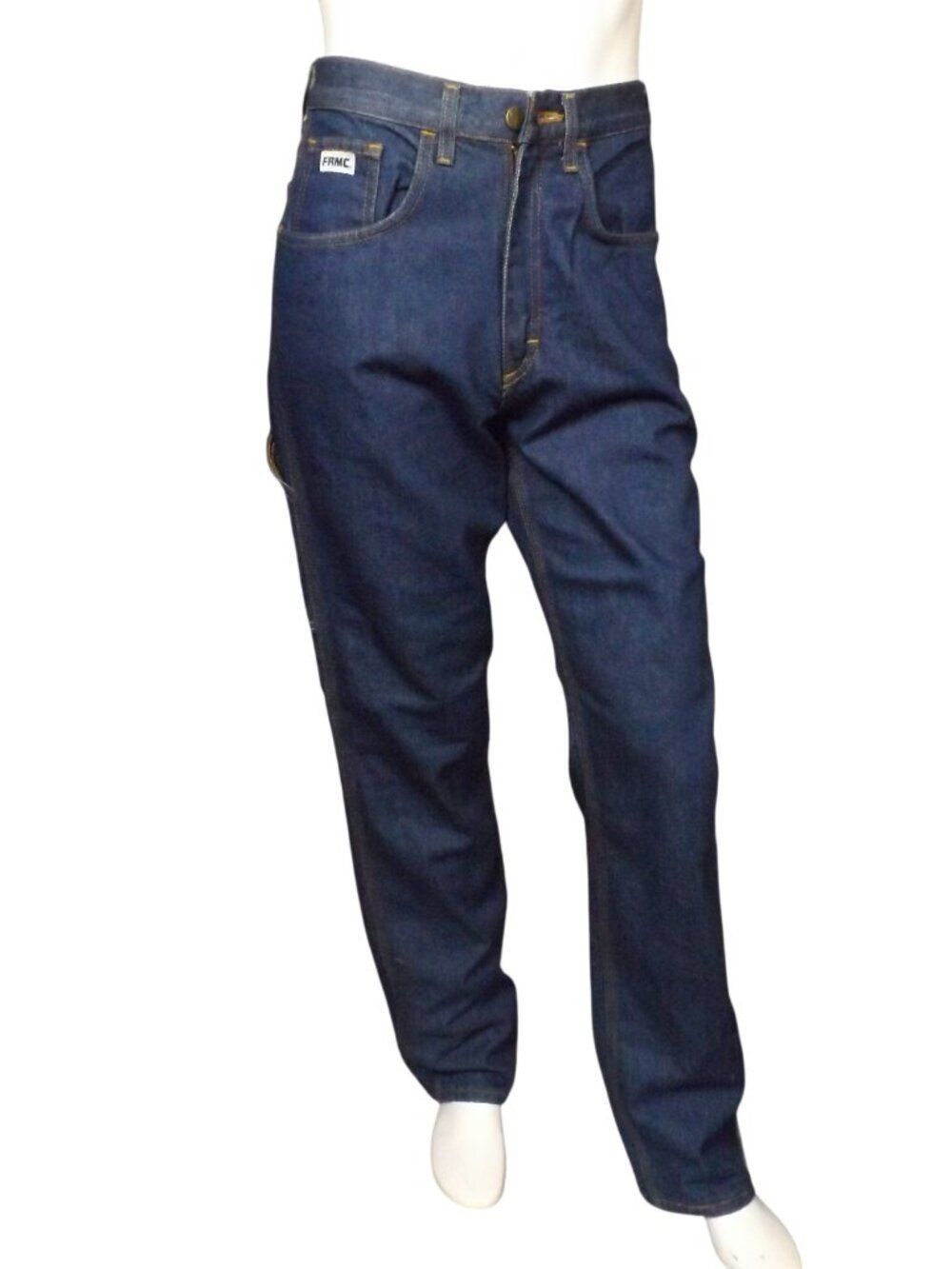 TYNDALE Flame resistant Jeans, 30, Blue, 15 CAL, CAT 2, NFPA 2112, Zip fly